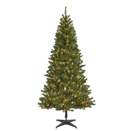 PLATINUM Celebrations 7-1/2 ft. Slim LED 300 lights Fir Tree Color Changing Christmas Tree TFIR75MWWMUA